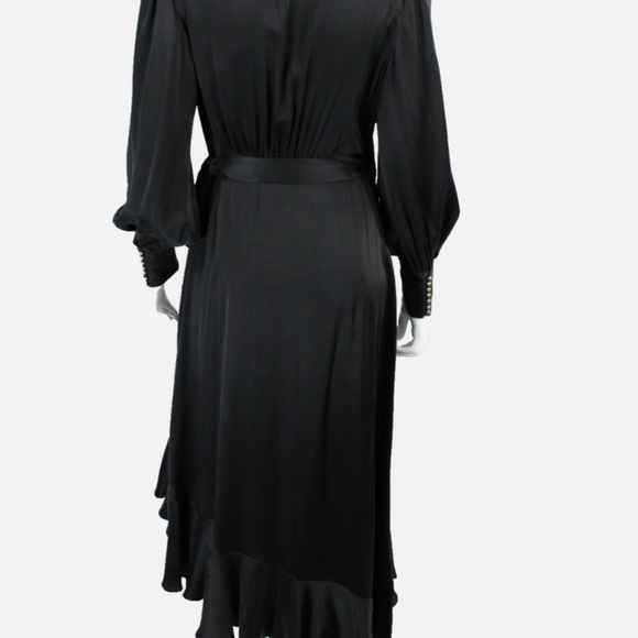 Zimmerman Asymmetrical wrap silk dress size 2 - Picture 10 of 12